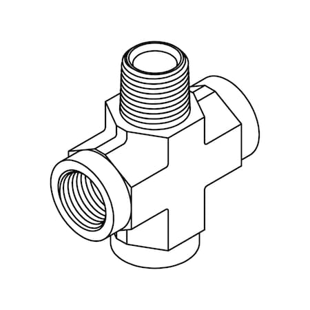 Tompkins Hydraulic Fitting, Steel08MP-08FP-08FP-08FP CROSS 5655-08-08-08-08